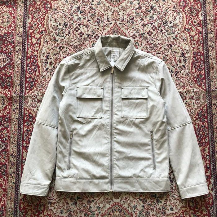 Jaket Hum faux suede work jacket  Vintage suede jacket j186