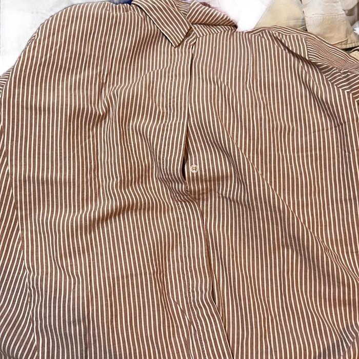 kemeja maroon untuk cewek garis garis