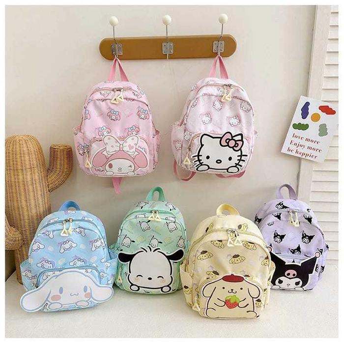 tas sanrio anak/tas sanrio/ransel sanrio anak/tas kuromi/sanrio stuff/tas pompopurin/pochaco
