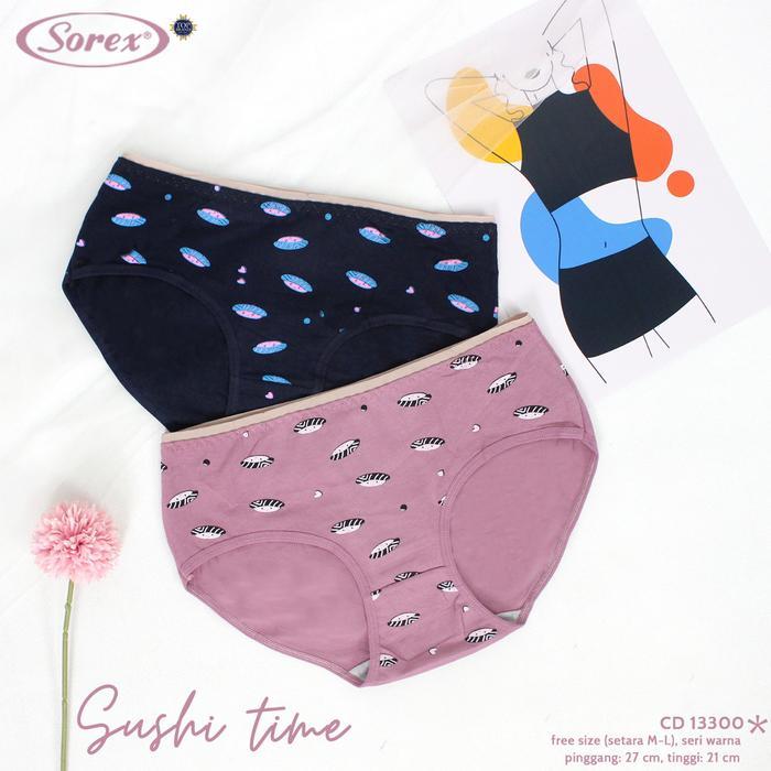 PREMIUM cd celana dalam wanita remaja abg sorex 13255 13256 13257 katun motif
