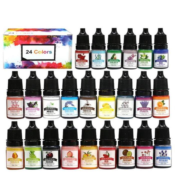 Epoxy Resin Pigment Kit Candle Dye Liquid Colorant DIY UV Epoxy Resin