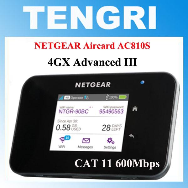 Unlocked Netgear Aircard AC810S 810S Cat11 600Mbps 4G LTE MiFi Mobile