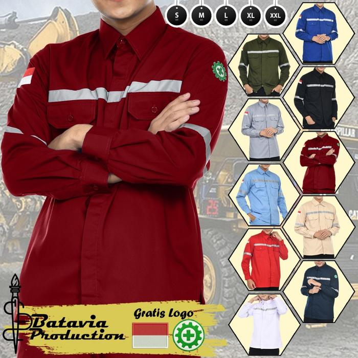 TERBARU!!! Wearpack Safety K3 Proyek Tambang Baju Werpak Kemeja Sefti Werpack Seragam Kerja lapangan
