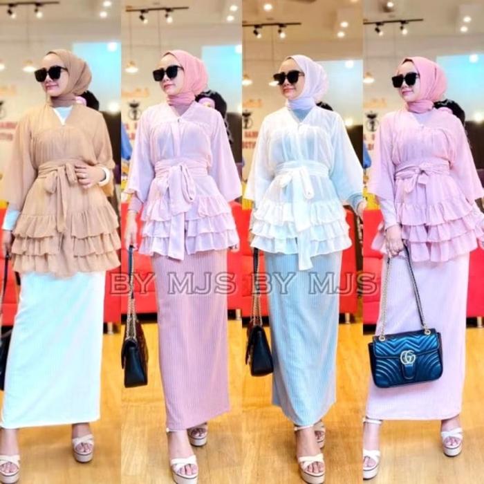 IVANA MAXY DRESS MANGO KNIT IMPORT OUTER CERUTY BABYDOLL PREMIUM