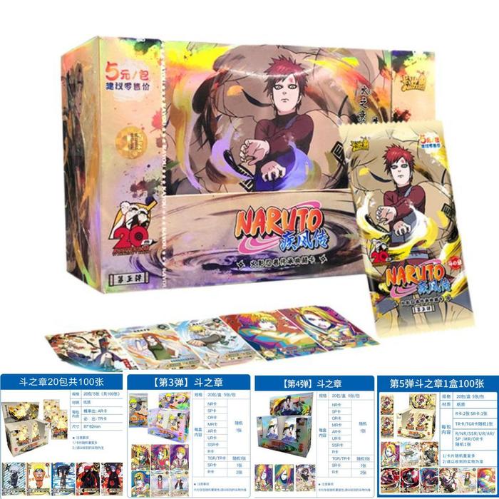 Naruto Cards Booster Box Collection Rare CR NR UR SSR Card Children's