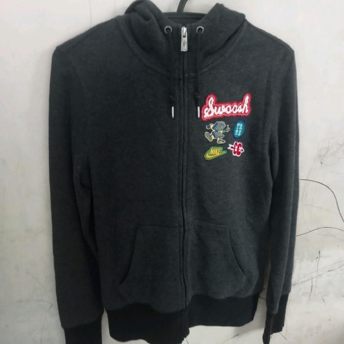 jaket Hoodie Nike swoosh wanita size M original