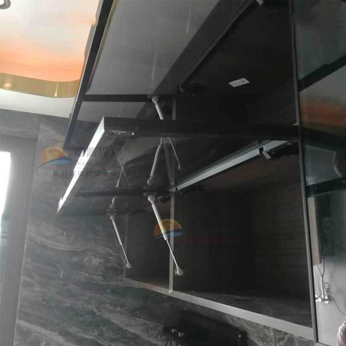 Engsel Hidrolik 100N Hidrolik Pintu Lemari Engsel Pintu Atas Kabinet Dapur Buka-Tutup Halus