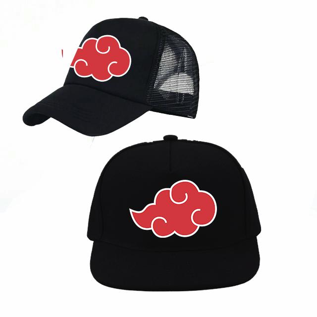 Topi Jaring Anime Game Naruto Akatsuki Logo Sablon