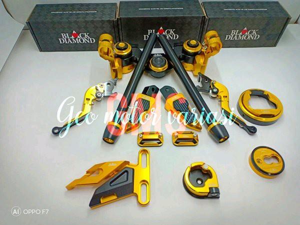 stang jepit jalu stang aksesoris paketan Yamaha Nmax black diamond