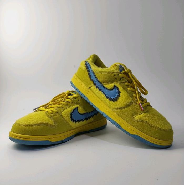 Sepatu Sneakers Nike SB dunk Low X Grateful Dead Yellow Bear