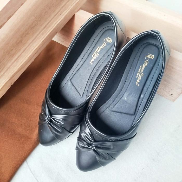 MASSAN - SINTA Sepatu Flat Shoes Wanita Pita Silang Size 36-40 Sandal Wanita Murah Anti Slip Karet