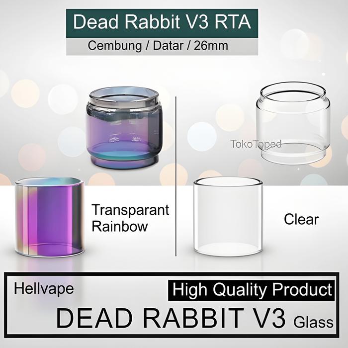 HOTSALE DEAD RABBIT V3 RTA Replacement Glass | tabung kaca tube tank