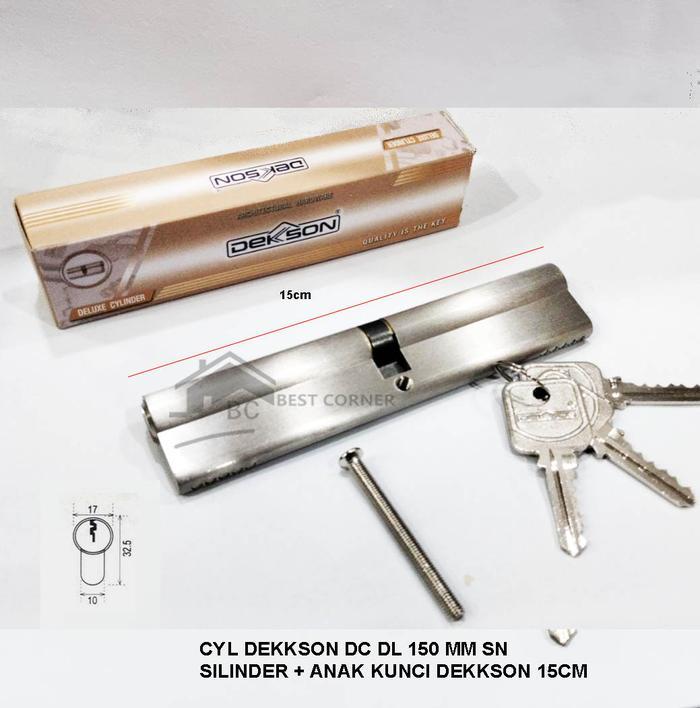 SILINDER KUNCI PINTU DEKKSON 15 CM / CYLINDER DEKSON DC DL 150MM SN