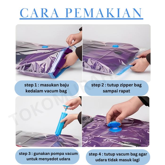 Plastik Vacum Bag/Vakum Bag/Plastik Vacum Bag ukuran 60x80/Vacum Bag Pakaian/ Plastik vakum bag