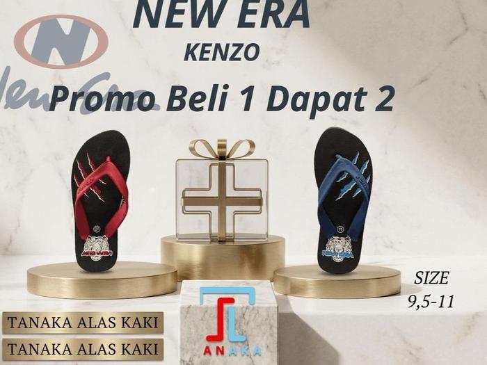 New Era Kenzo Sandal Jepit Karet Motif Menarik Size 9,5-11 Promo Beli 1 Gratis 1 Kualitas Premium Ny