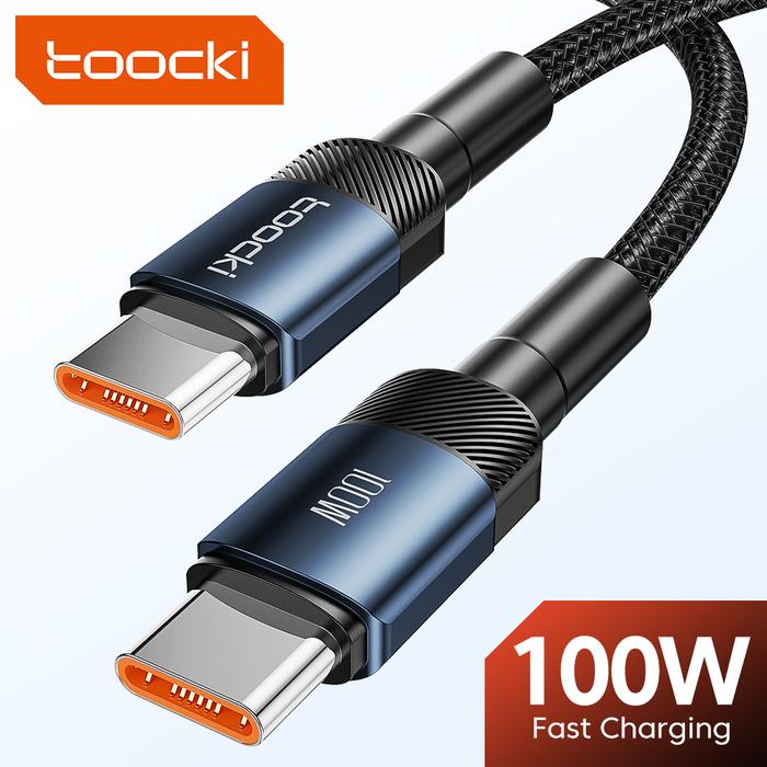 Toocki 100W USB C to USB C Cable Fast Charge USB Type C to Type C Cable PD QC3.0 Quick Charging for 