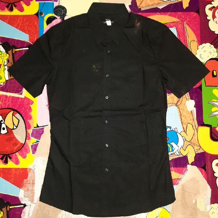 Kemeja Hitam G2000 Slimfit