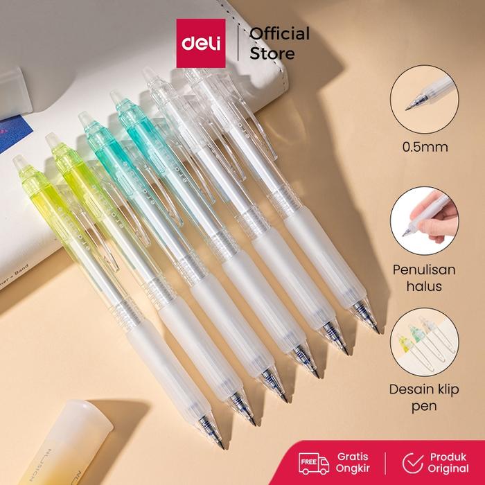 Deli Pulpen Gel Bisa Dihapus / Erasable Gel Pen 0.5mm  1 pcs SA313