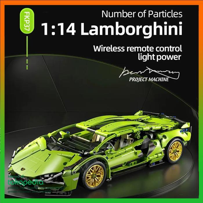 Gift Miniatur Mainan Mobil Mobilan Lamborghini Dengan Remote