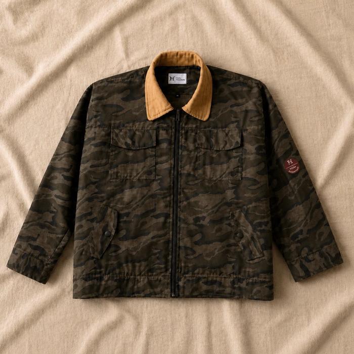 Folka Essentials - Camo Jacket (Suna) | Work Jacket Army Pria | Work Jacket Camo Pria | Jacket Camo