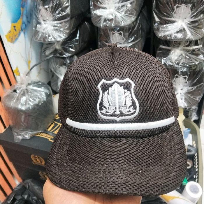 topi satpam terbaru/topi satpam coklat terbaru/topi security terbaru/topi satpam logo Lis /topi satp