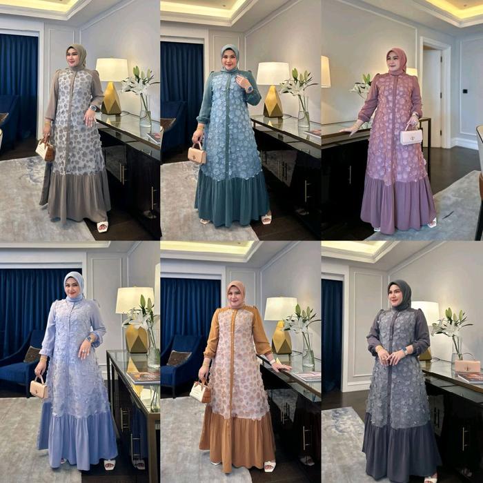 GAMIS DRESS BELVANA VOL 2 ORI PREMIUM BY iRna emerald