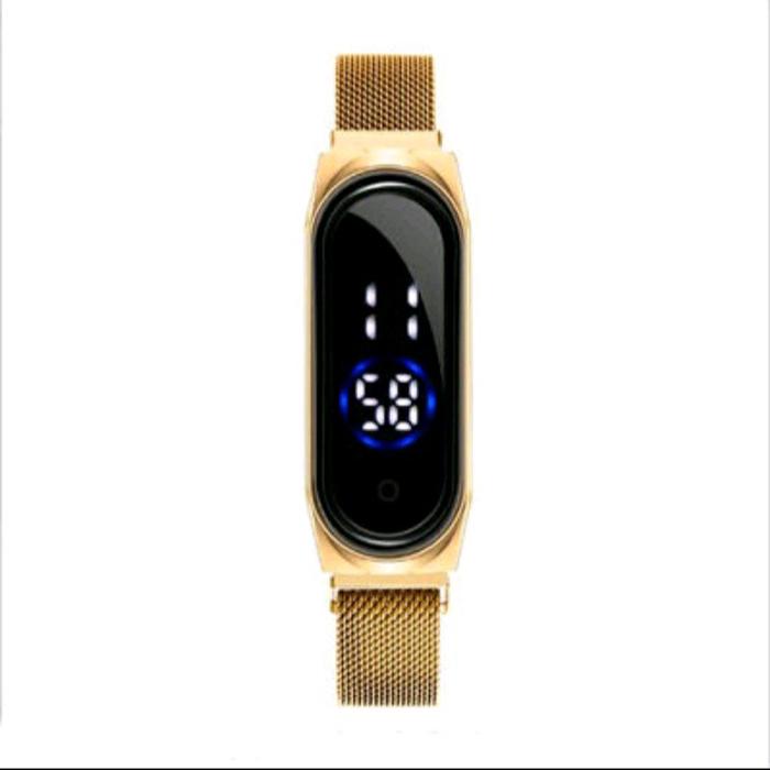 jam tangan LED Magnet unisex