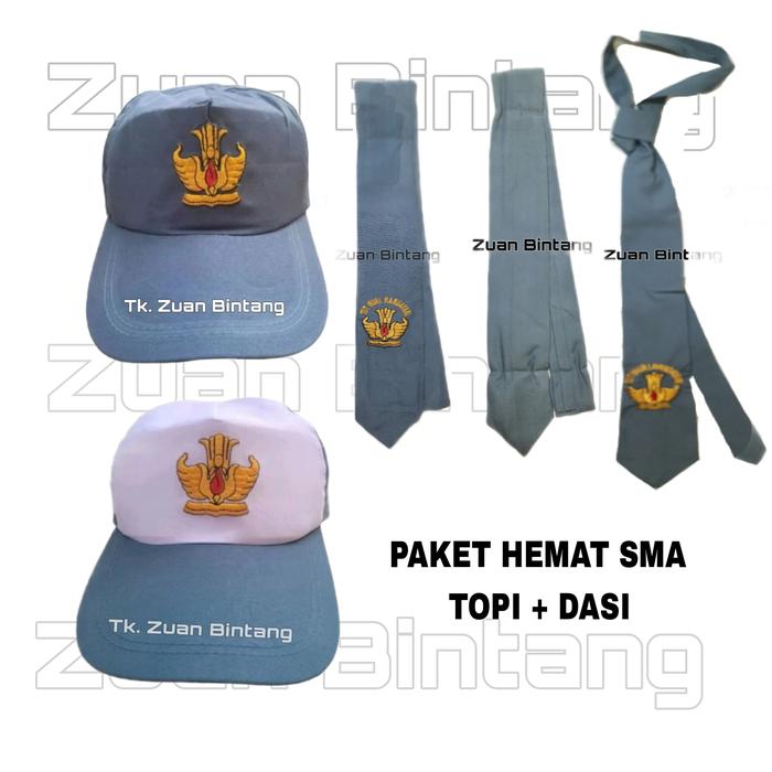 TOPI SMA DASI SMA 1 PAKET/PAKET TOPI DASI SMA