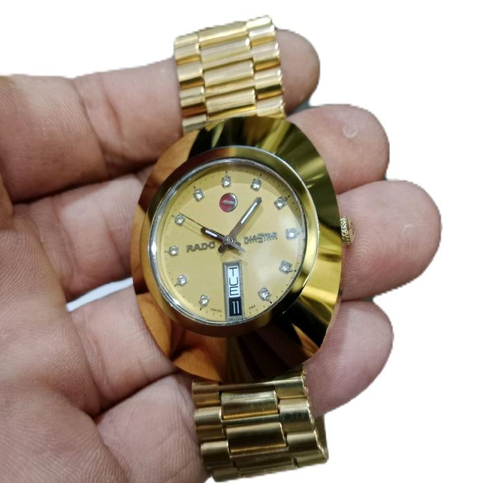 jam tangan radoe diasterr kaca datar original made swiss bekas.