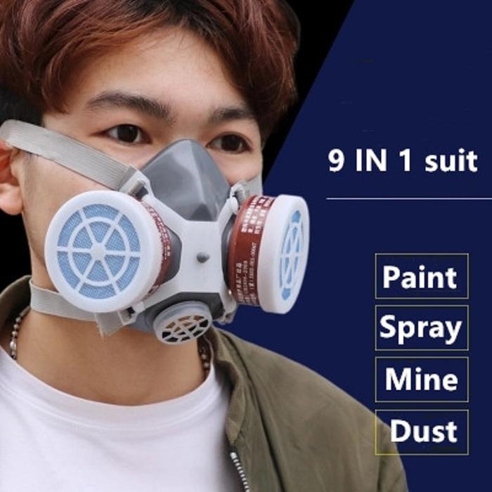 Smoke Gas Mask Epoxy Resin Protective Respirator Painting Welding