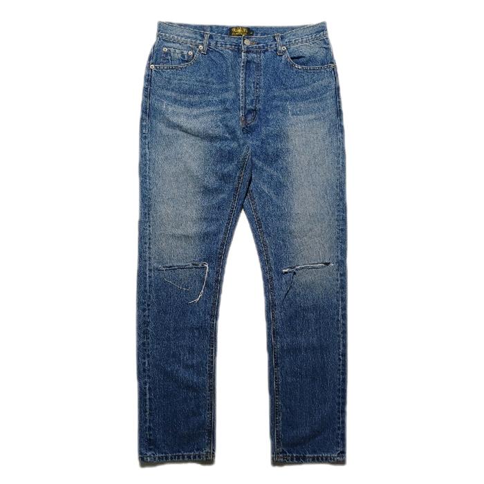 Celana Ripped Jeans Slim Straight by Small Bird's