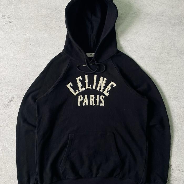 Celine Paris velvet spellout hoodie authentic original