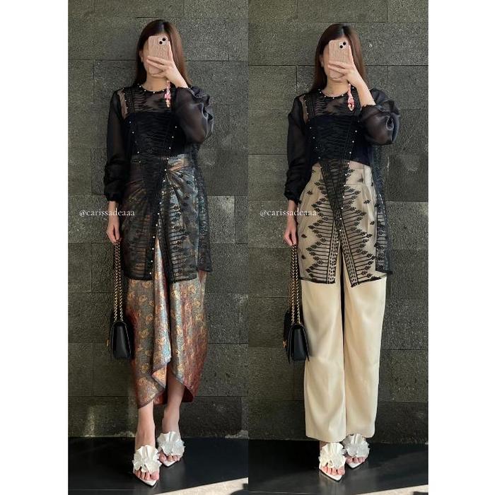 MARCELLA outer organza / outer kondangan / outer brukat / baju kondangan / outer baju pesta / outer 