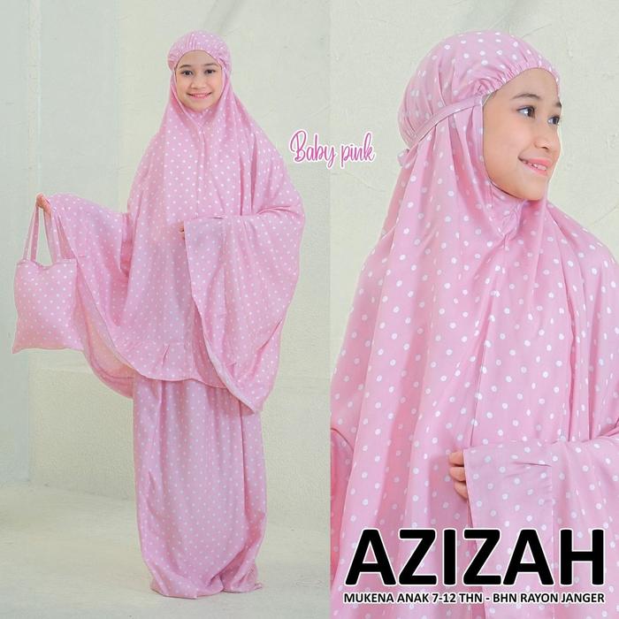 Mukena anak Azizah polkadot