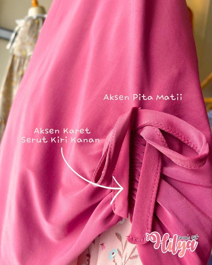 Mysha Kids Muslimah - Gamis Anak Perempuan Hilya Gamis Set Gamis Anak Perempuan set Hijab / Baju Mus