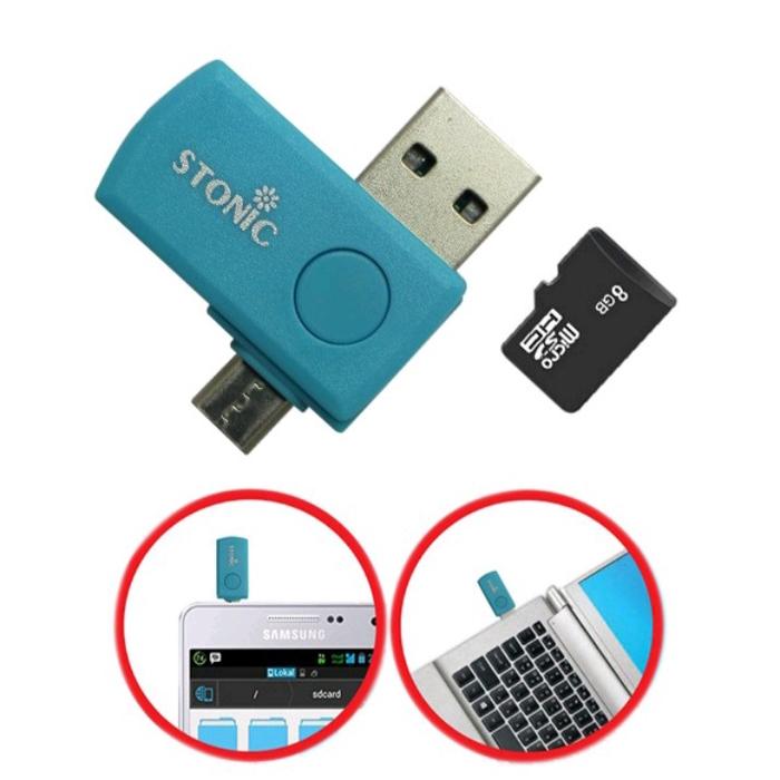 OTG Adapter USB to Micro USB Flashdisk Komputer PC Android Stonic 902 OTG Non Kabel
