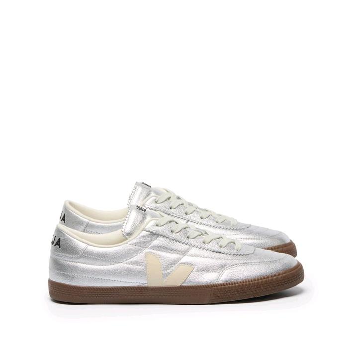 Veja Sneakers Panenka Leather Silver Pierre Bark Women's Shoes Original