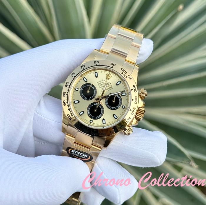 Jam TangaPriaRolexDaytona 116508 Watch Yellow BT Factory 40mm