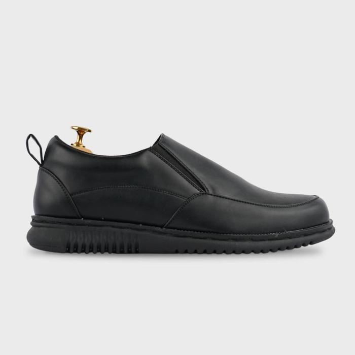 MNDY Official - Stanford Black - Sepatu Loafer Hitam Pria Shoes Kerja