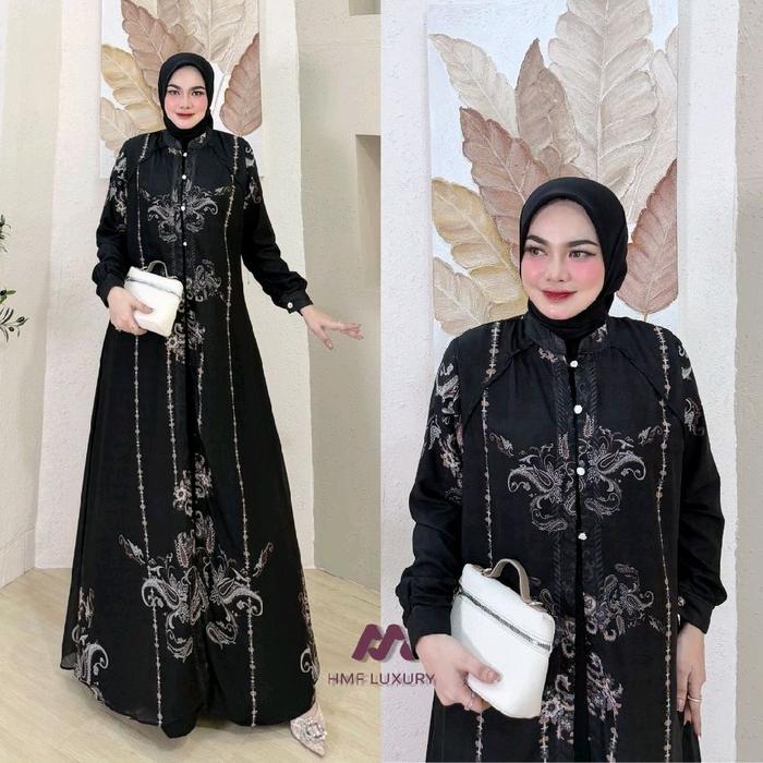 Aira dress by hmf luxury gamis muslim wanita