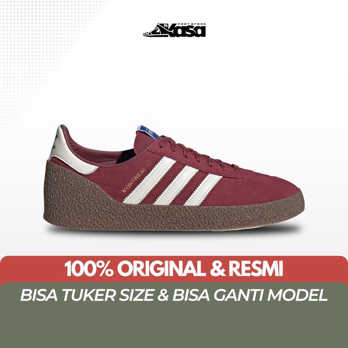 Sepatu Sneakers Unisex ADS Montreal 76 OG Noble Maroon Off White Gum
