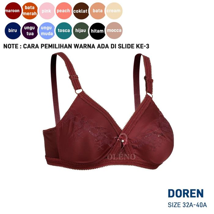 Sapphire Sister Bra Doren Tanpa Kawat Tanpa Busa - Size (32A-40A) - Pakaian Dalam Wanita BH DORENT