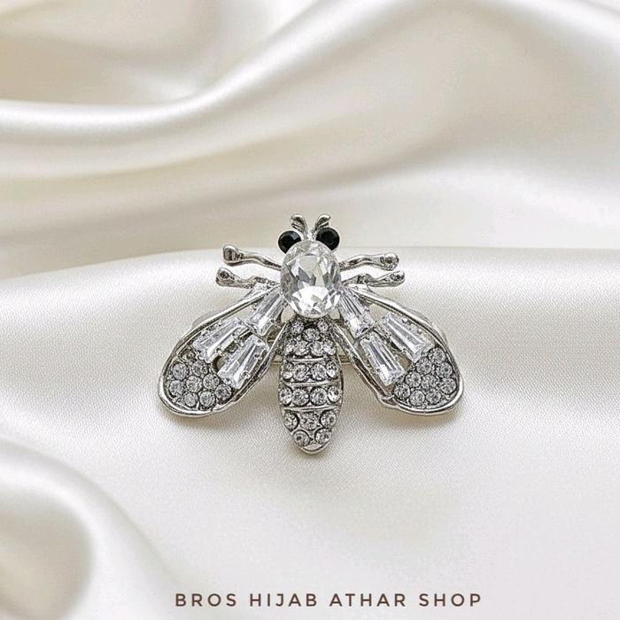 Athar Shop Pusat Bros Kristal Kecil Premium Pin Jilbab Bros Kerudung Mewah By Athar Shop Pusat Denga