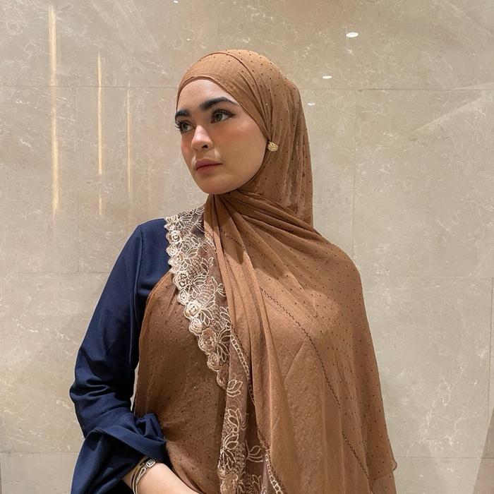 PASMINA IMPORT DUBAI CORNSKIN RENDA PINGGIR