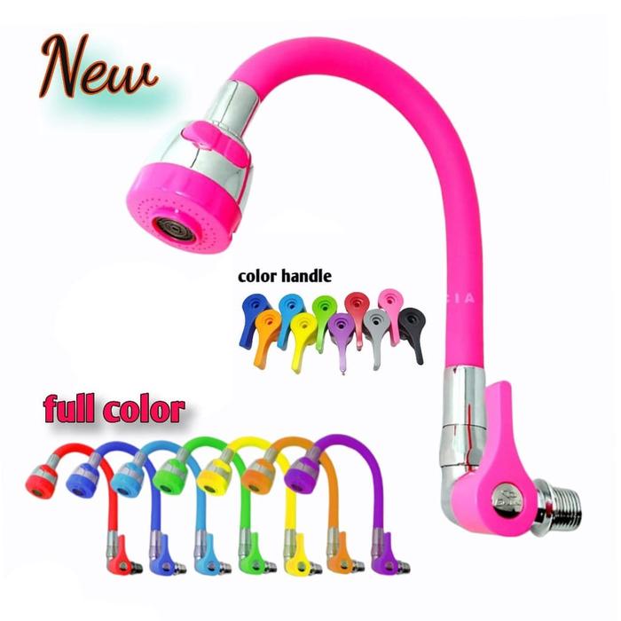 Kran Angsa Fleksibel - ½ Inch - High Quality Fleksibel Warna Warni Handle Warna DISKON