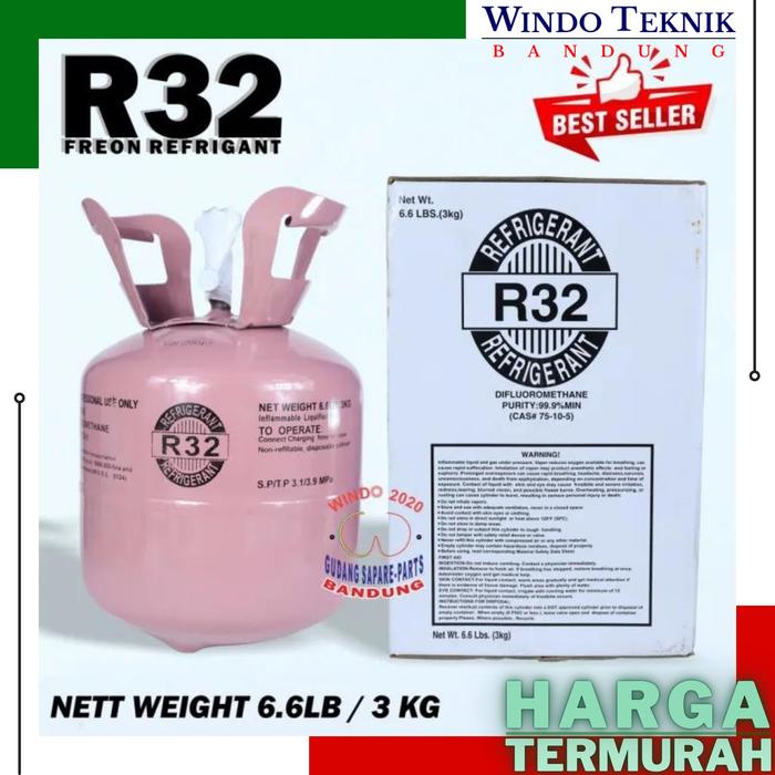 FREON R 32 REFRIGANT | PREON R32 TABUNG ISI 3KG | FREON R-32 TABUNG 3 KG ORIGINAL SEGEL