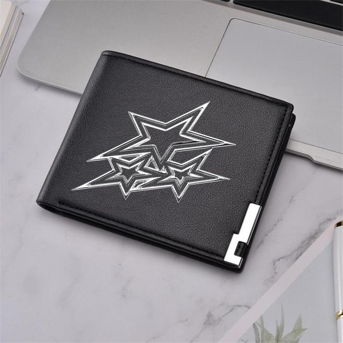 Goodness - Dompet Gambar Elemen Silver Y2K aestetic wallet import Leather Pu Dompet Lipat Pria - EY1