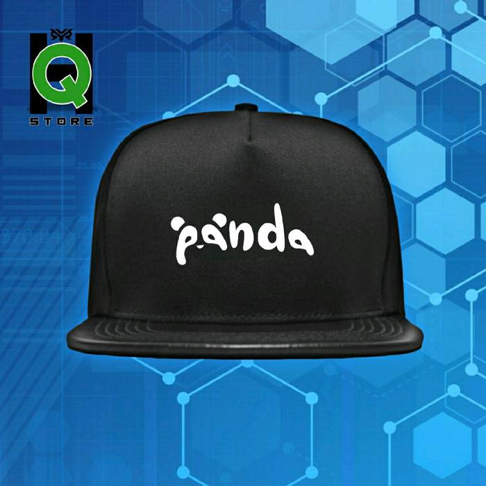 Topi Snapback PANDA Bahan Logo Sablon DTF Topi Snapback Terbaru Topi Snapback Casual Topi Outdoor To