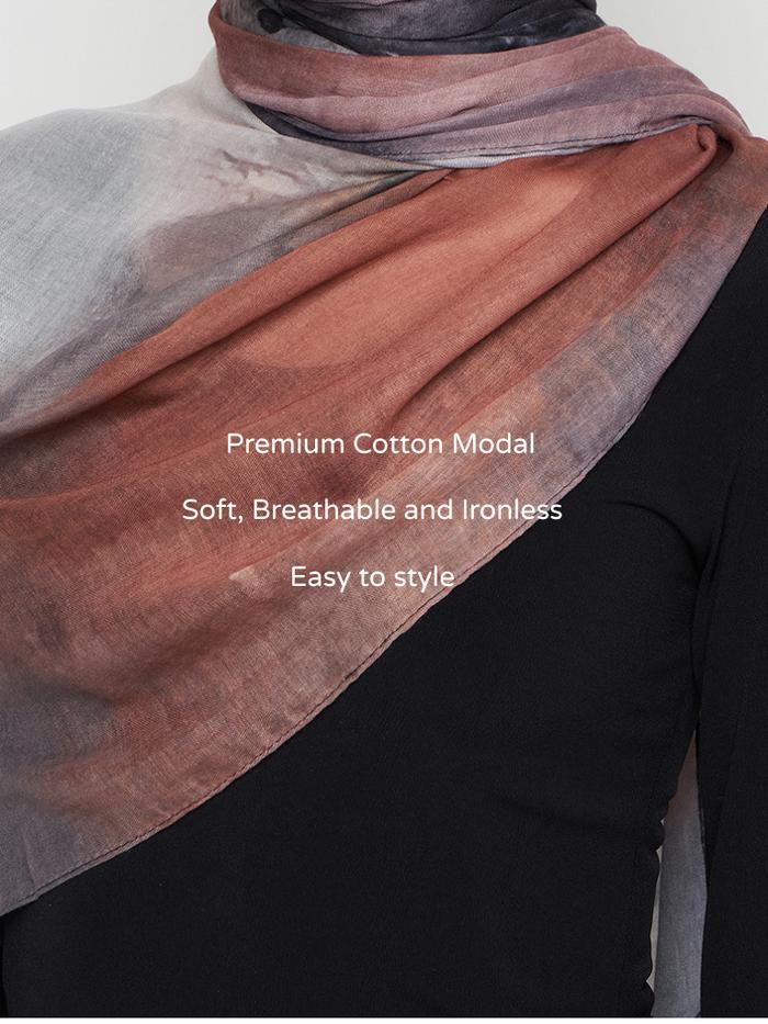 Luxor Printed Cotton Modal Pashmina