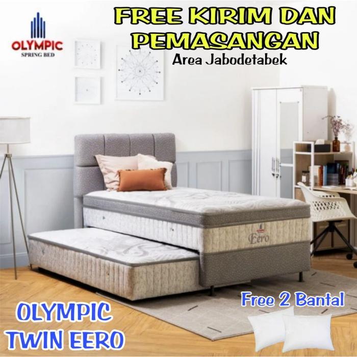 Kasur Springbed sorong 2in1 Twin Eero / Kasur Sorong olympic Flushtop - 100 x 200